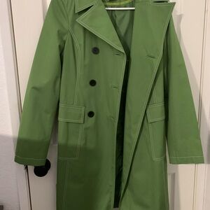 Michael Kors Womens Trench Coat, Size: SM, Color: Lime Green